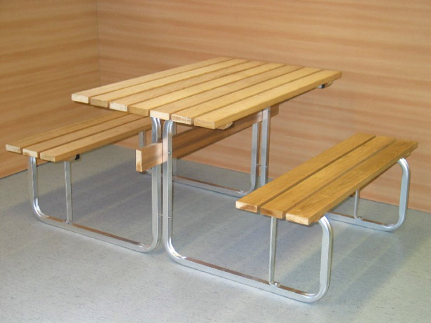 Alumiininen Kikka-pöytä/penkki yhdistelmärunko