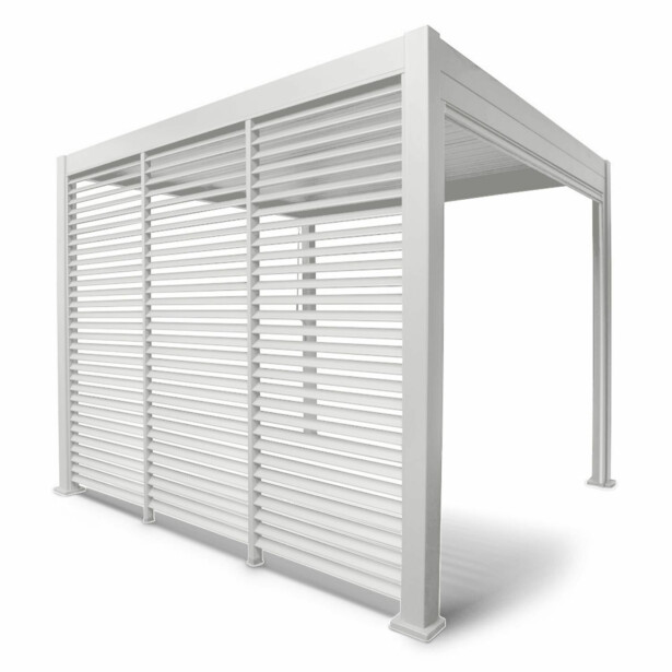 Pergolan säleikköpaneeli Home4You Mirador-111(3m), 93x238,25cm, valkoinen 