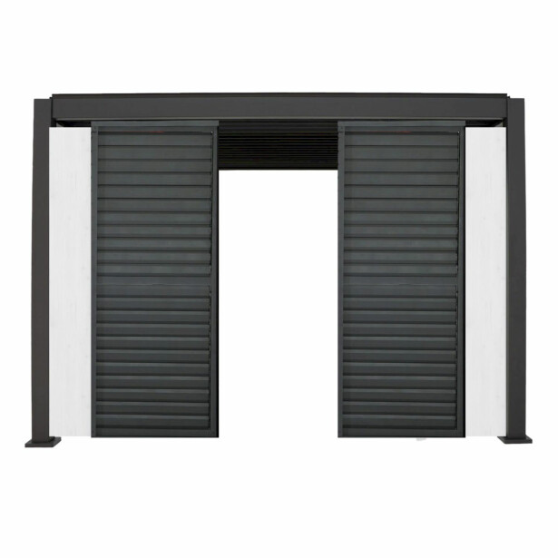 Pergolan säleikköpaneeli Home4You Mirador-111, 60x309x232,45cm, valkoinen 