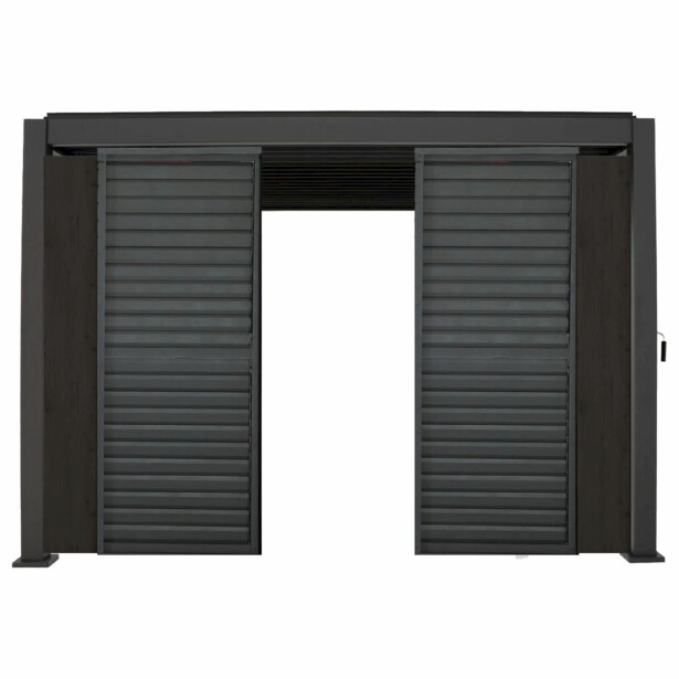 Pergolan säleikköpaneeli Home4You Mirador-111, 60x309x232,45cm, tummanruskea 