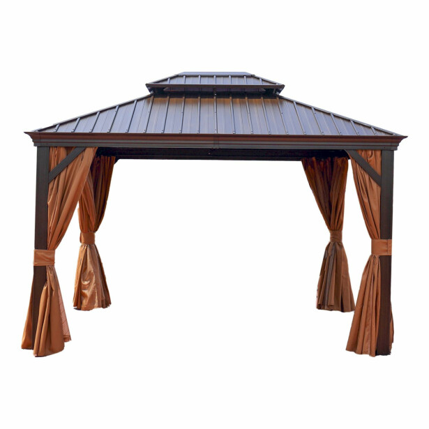 Paviljonki Home4You Sunset 3,65x4,85m, ruskea/beige