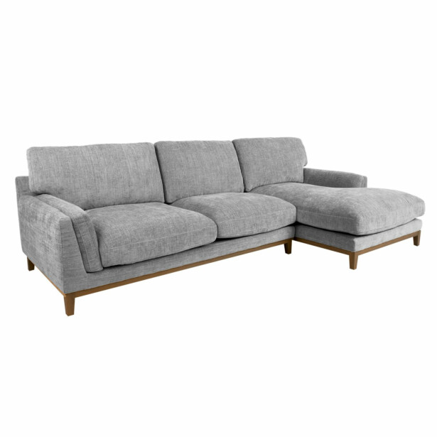 Kulmasohva Home4You Basil, 298x156cm, oikea, harmaa