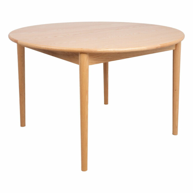 Jatkettava ruokapöytä Home4You Troyes ø120+40cm, tammi 