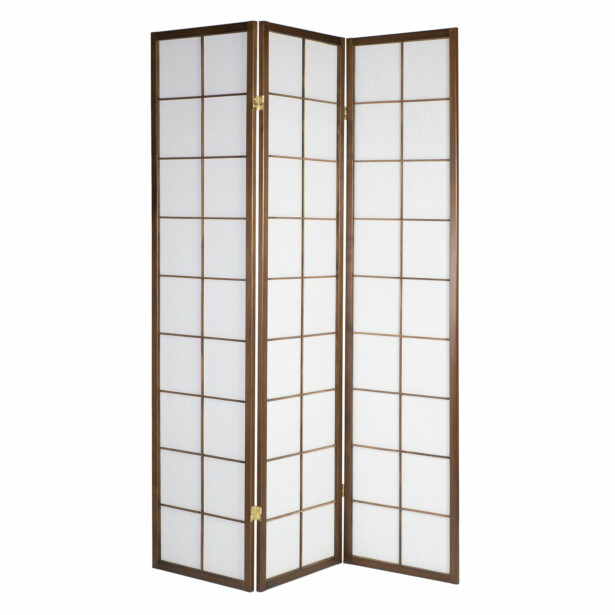 3-paneelinen tilanjakaja Home4You Oriental ruskea 