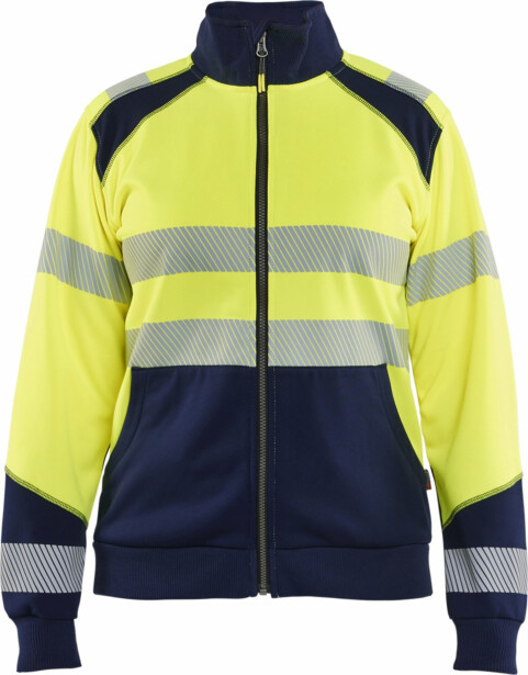 Naisten college Blåkläder 3508 Highvis vetoketjulla