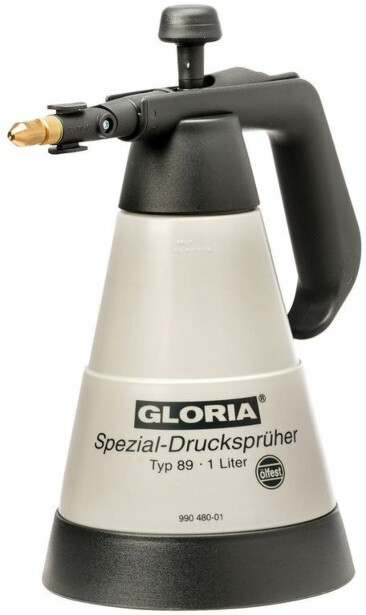 Painesumutin Gloria Pro 89, 1L, 3bar, öljynkestävä + kääntyvä suutin