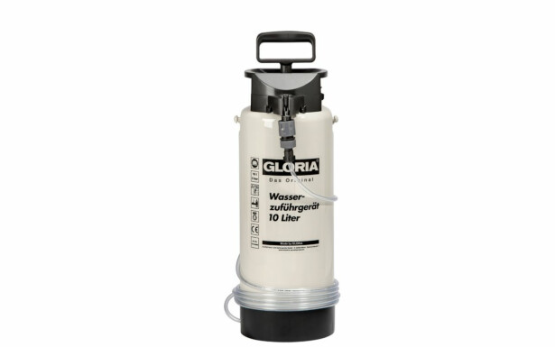 Vedensyöttölaite GloriaTyp 10, 10L, muovisäiliöllä