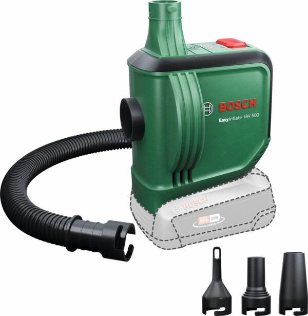 Akkupumppu Bosch EasyInflate 18V-500 Solo, 18V, ilman akkua