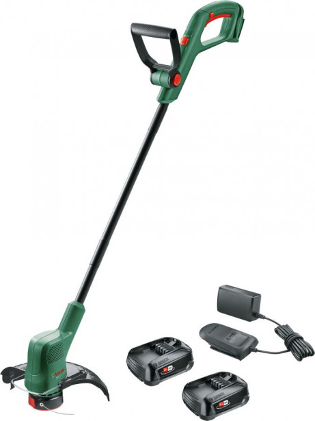 Akkutrimmeri Bosch EasyGrassCut 18-260, 18V, 2x2.0Ah akuilla