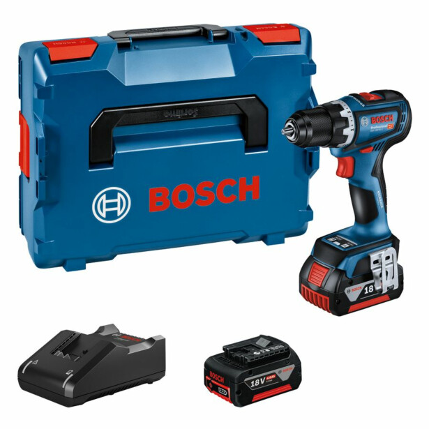 Akkuporakone Bosch Professional GSR 18V-90 C, 2x4.0Ah akuilla + L-Boxx