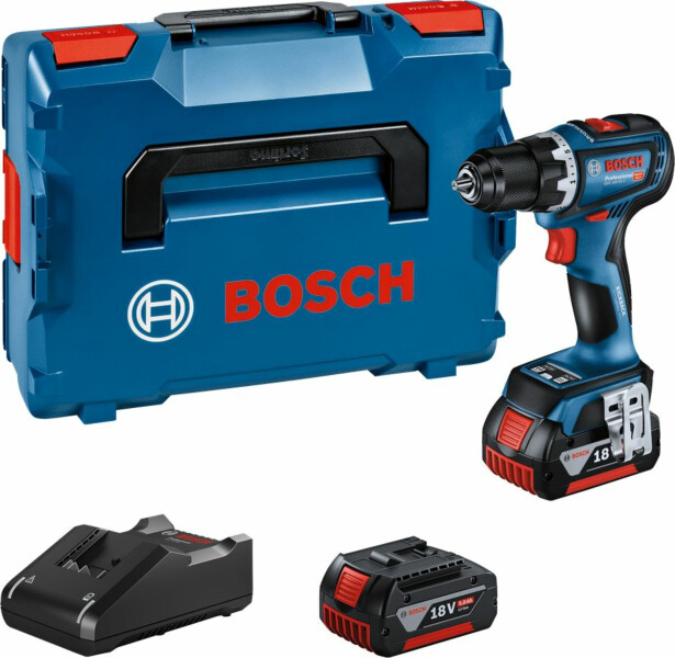 Akkuporakone Bosch Professional GSR 18V-90 C, 2x5.0Ah akuilla + L-Boxx