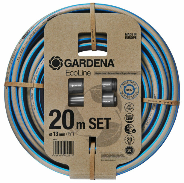 Puutarhaletku Gardena Ecoline, 13mm, 20m, liittimillä
