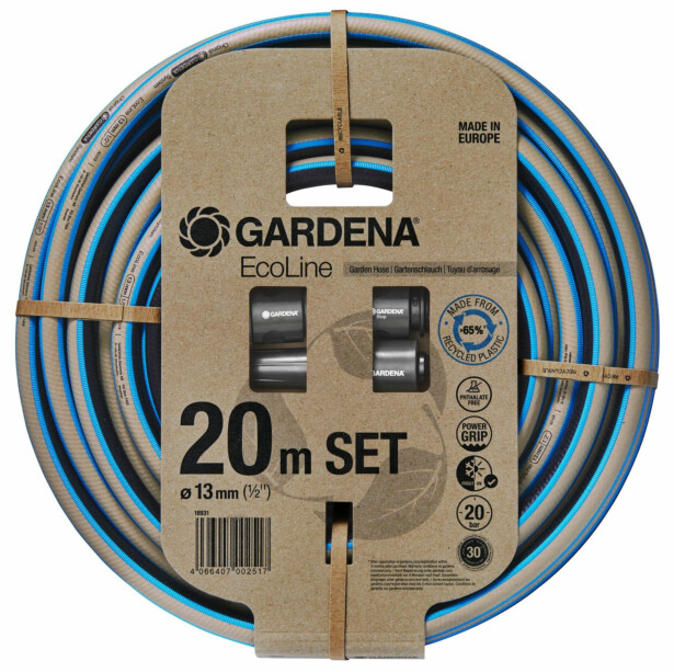 Puutarhaletku Gardena Ecoline, 13mm, 20m, liittimillä