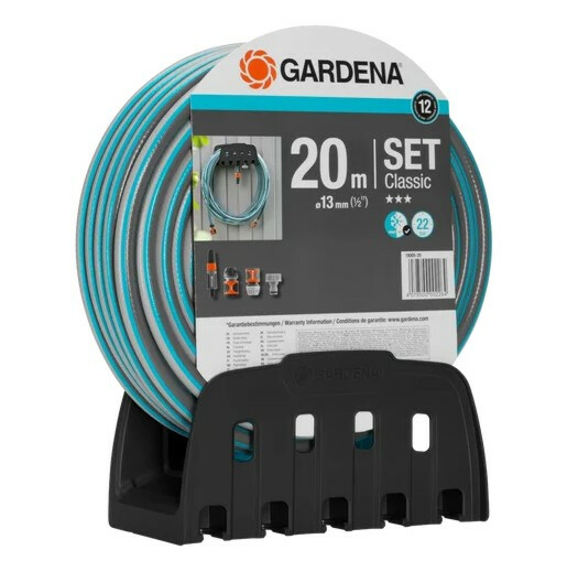 Puutarhaletku Gardena Classic Ø13mm/20m, seinätelineellä