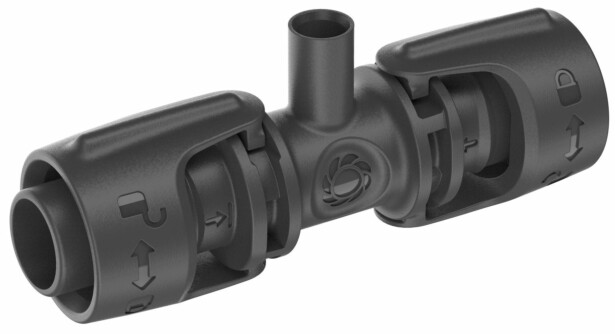 T-liitin Gardena Micro-Drip, 13mm kierteellä