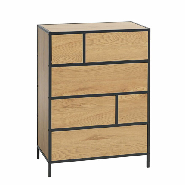Senkki Home4You Hedvig 70x40x95cm, saarni/musta 