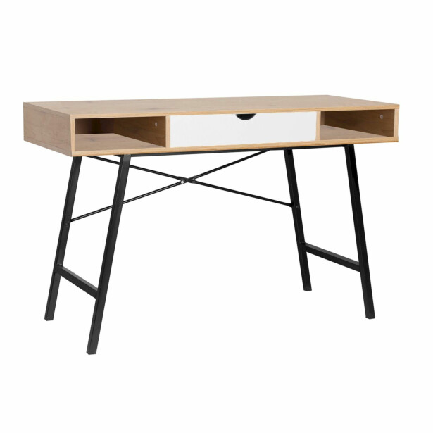 Työpöytä Home4You Study 120x48x76cm, tammi/ruskea 