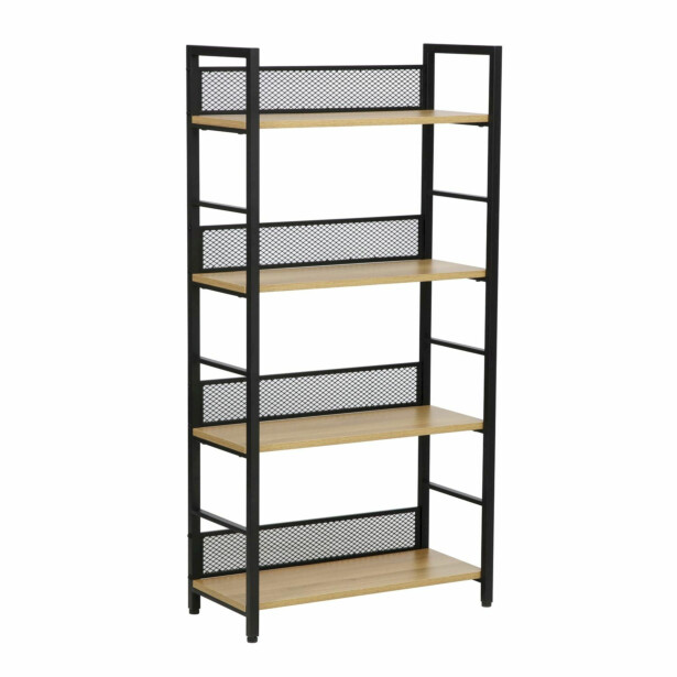 Hylly Home4You Hector 60x28x121cm, saarni/musta 