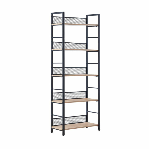 Hylly Home4You Hector 60x28x154cm, saarni/musta 