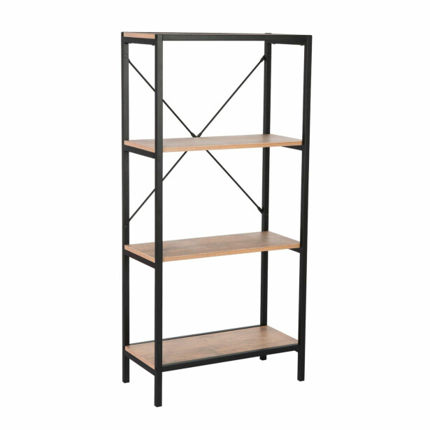 Hylly Home4You Lavina 60x30x127,5cm, saarni/musta 