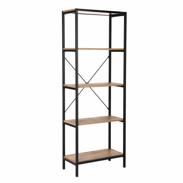 Hylly Home4You Lavina 60x30x165cm, saarni/musta 