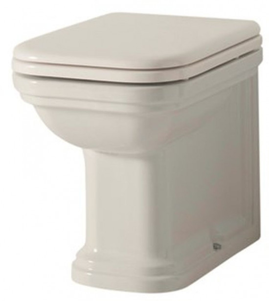 WC-istuin Kerasan Waldorf 4118 lattiamalli valkoinen