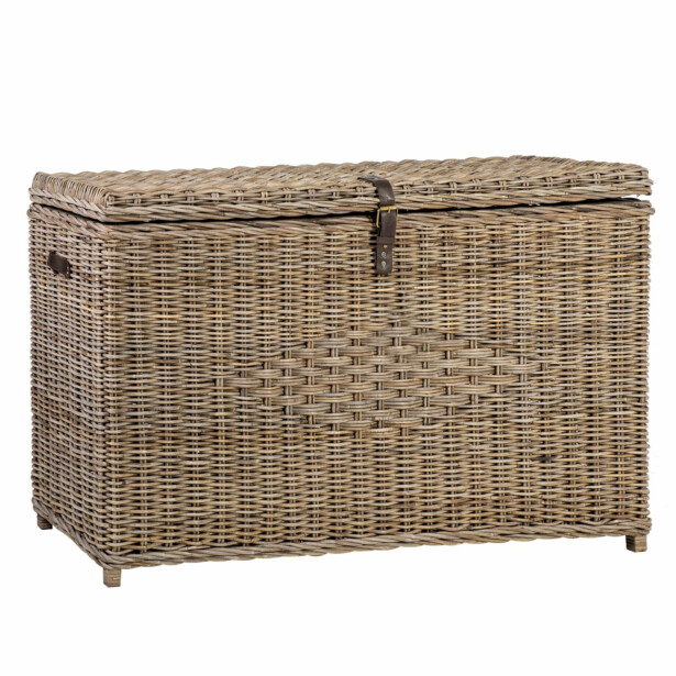Arkkupöytä Home4You Anker 136x46x74cm, luonnonrottinki 