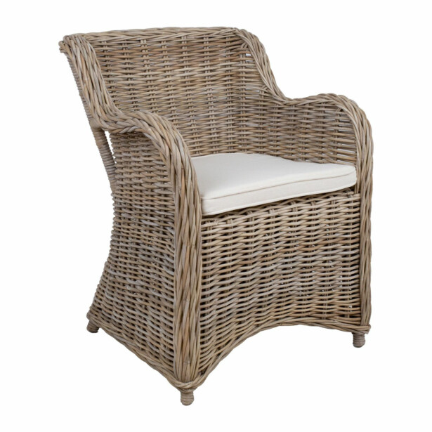 Nojatuoli Home4You Katalina 62x62x83cm, luonnonrottinki 