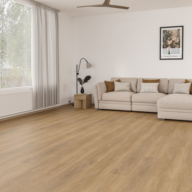 Vinyylilankku Check Floors Check One Premium 2072 Alteno Oak, vaaleanruskea