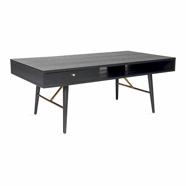 Sohvapöytä Home4You Luxemburg 115x60x45cm, musta 