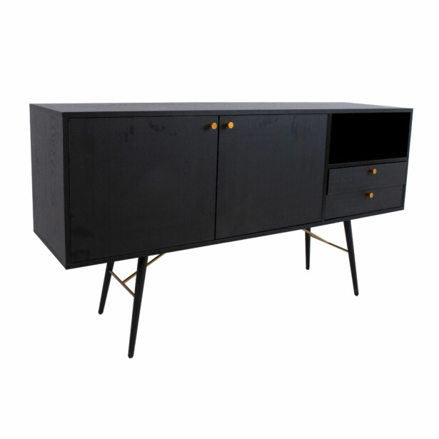 Senkki Home4You Luxemburg 150x40x80cm, musta 