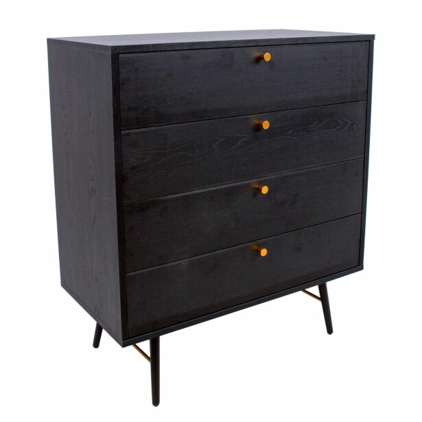 Lipasto Home4You Luxemburg 80x40x90cm, musta 