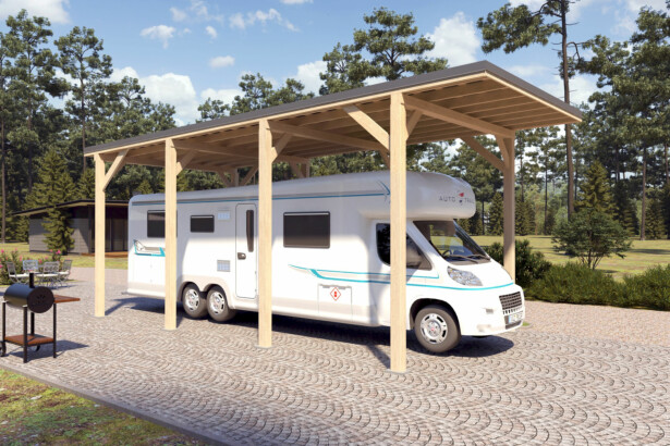 Asuntovaunukatos Holzbrüder Ralf 32m2