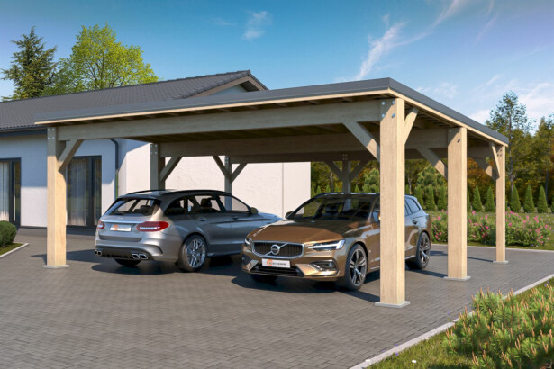 Autokatos Holzbrüder Ralf 42m2, kantavuus 250 kg/m²