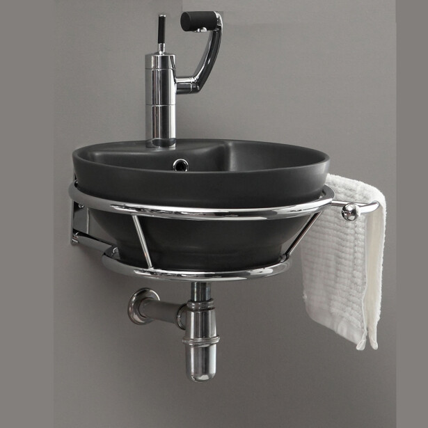 Pesualtaan kiinnike 4AQUA Diamante, oikea, kromi