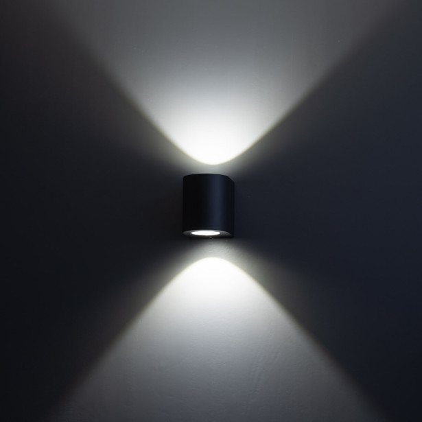 LED-seinävalaisin FTLight Diva, 2x5W, 4000K, 105x105x90mm, tummanharmaa