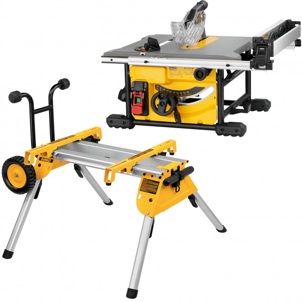 Pöytäsaha + pöytä DeWalt DWE7485RS Compact, 230V, Ø210mm