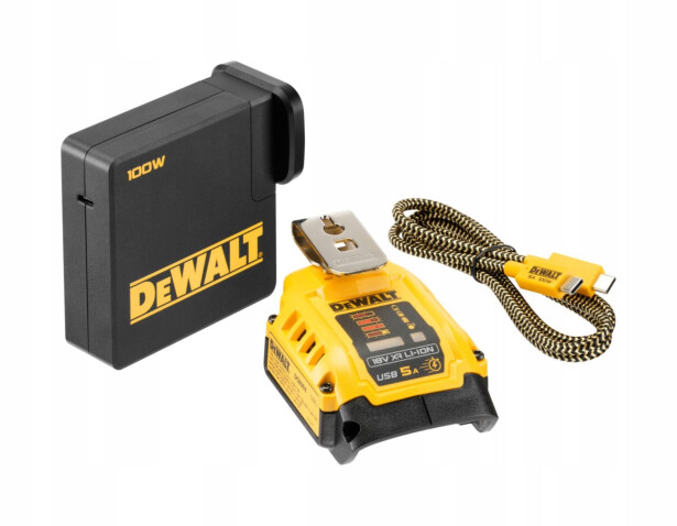 Varavirtalähdesarja DeWalt XR DCB094K, 18V, USB-latauksella