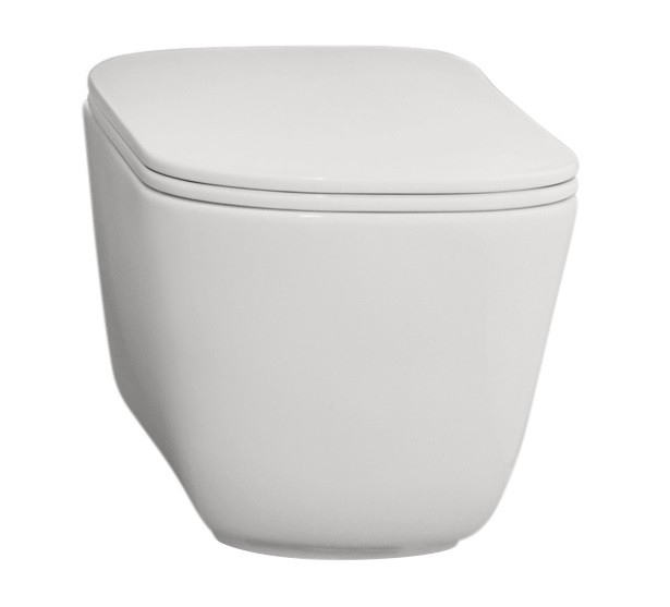 WC-istuin Kerasan Tribeca Rimless 5118 lattiamalli mattavalkoinen