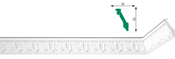 Polystyreenilista Exclusive B-5, 34x56mm (2x2m) 