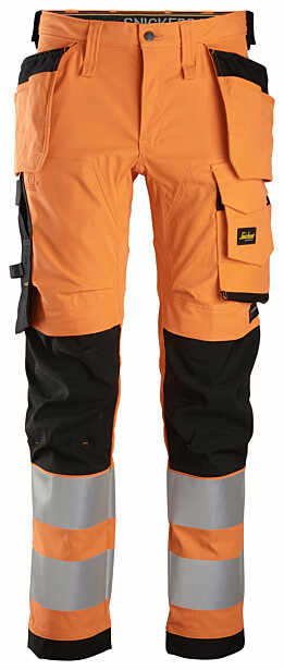 Riipputaskuhousut Snickers Workwear 6243 High-Vis lk 2