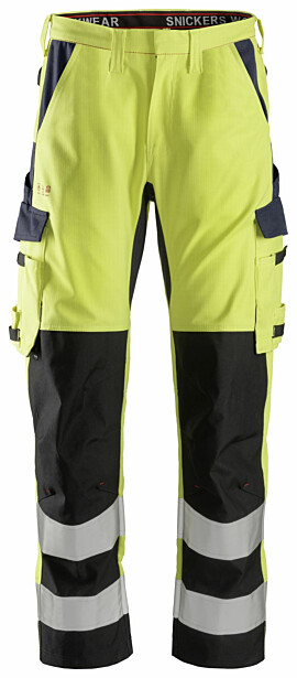 Huomiotyöhousut Snickers Workwear 6364 ProtecWork lk 2 säärivahvikkeilla