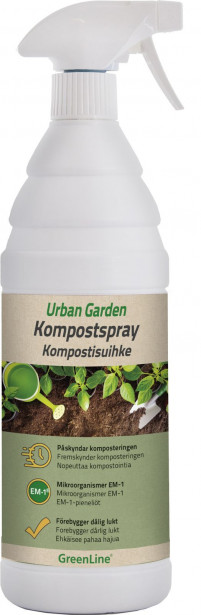 Kompostisuihke Greenline Urban Garden, 1l