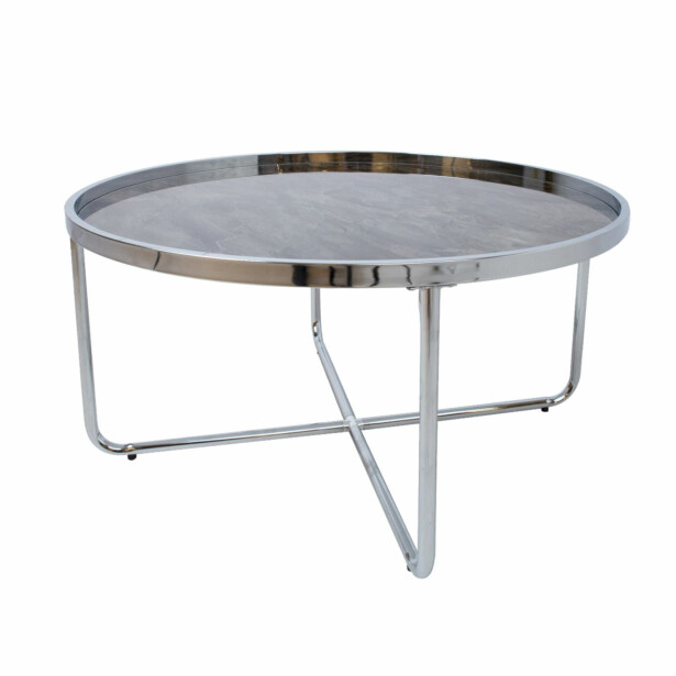 Sohvapöytä Home4You Astor ø80x40cm harmaa 