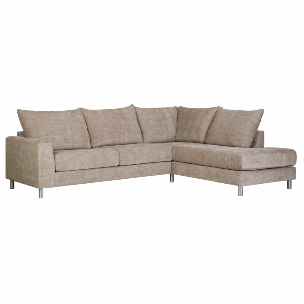 Kulmasohva Home4You Leila, 269x210cm, oikea, beige