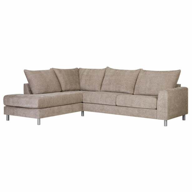 Kulmasohva Home4You Leila, 269x210cm, vasen, beige