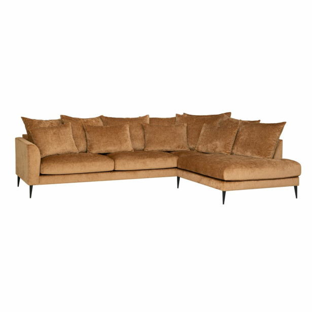 Kulmasohva Home4You Lartes 300x205cm, oikea, ruskea