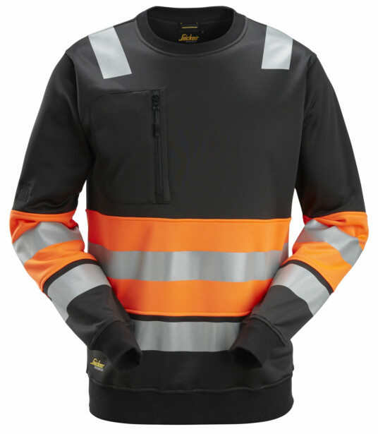 Collegepaita Snickers Workwear 8031 High-Vis lk 1