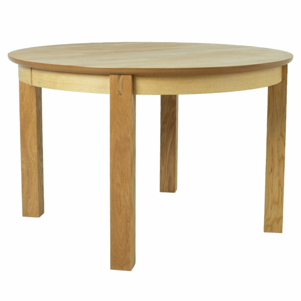 Jatkettava ruokapöytä Home4You Chicago ø120/160cm, tammi 
