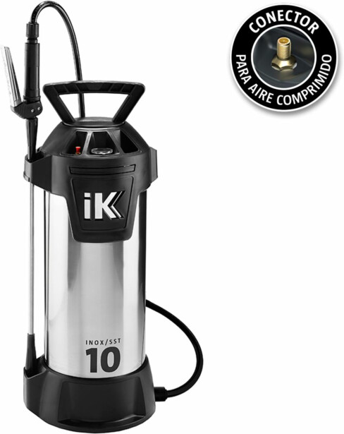 Paineruisku IK Inox 10, öljyille ja liuottimille